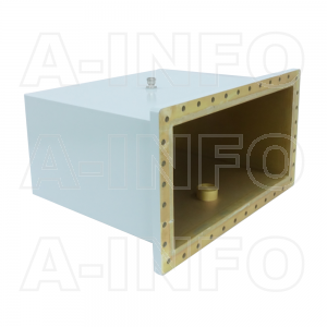 2100WCA7/16 Right Angle Rectangular Waveguide to Coaxial Adapter 0.35-0.53GHz WR2100 to 7/16 DIN Female