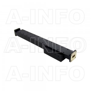 62WPFA100-10 WR62 Waveguide Medium Power Precision Fixed Attenuator 12.4-18GHz with Two Rectangular Waveguide Interfaces