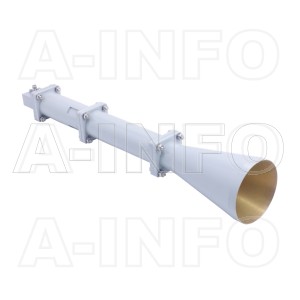 LB-CNH-90-15-R02-C-SF Right Hand Circular Polarization(RHCP) Conical Horn Antenna 8.2-12.4GHz 15dB Gain SMA Female