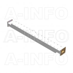 75WPFA5-30 WR75 Waveguide Low-Medium Power Precision Fixed Attenuator 10-15GHz with Two Rectangular Waveguide Interfaces