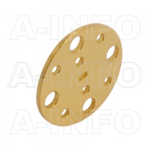 8WSPA14_Cu_P0 WR8 Wavelength 1/4 Spacer(Shim) 90-140GHz with Rectangular Waveguide Interfaces 