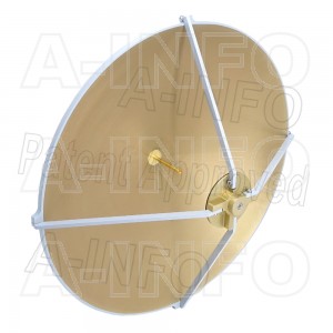 KSC-10-40-C-1.0F Linear Polarization Cassegrain Antenna 75-110GHz 47db Gain 18" Reflector Diameter 1.0mm Female