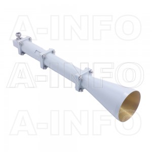 LB-CNH-90-15-L02-C-NF Left Hand Circular Polarization(LHCP) Conical Horn Antenna 8.2-12.4GHz 15dB Gain N Type Female